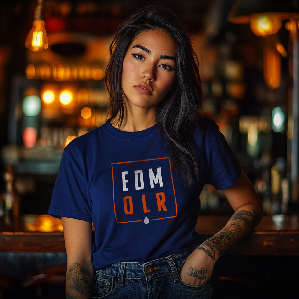 EDM OLR (Edmonton) T-Shirt - Navy Blue