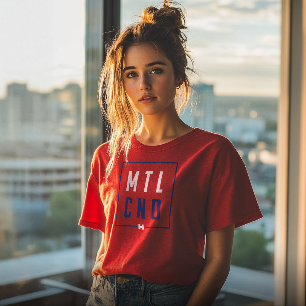 MTL CDN (Montreal) T-Shirt - Red