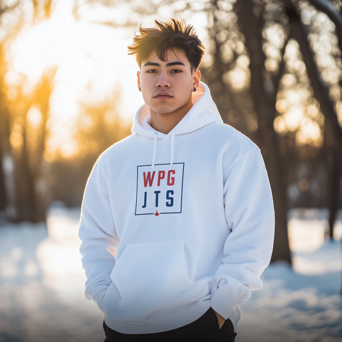WPG JTS (Winnipeg) Embroidered Hoodie - White