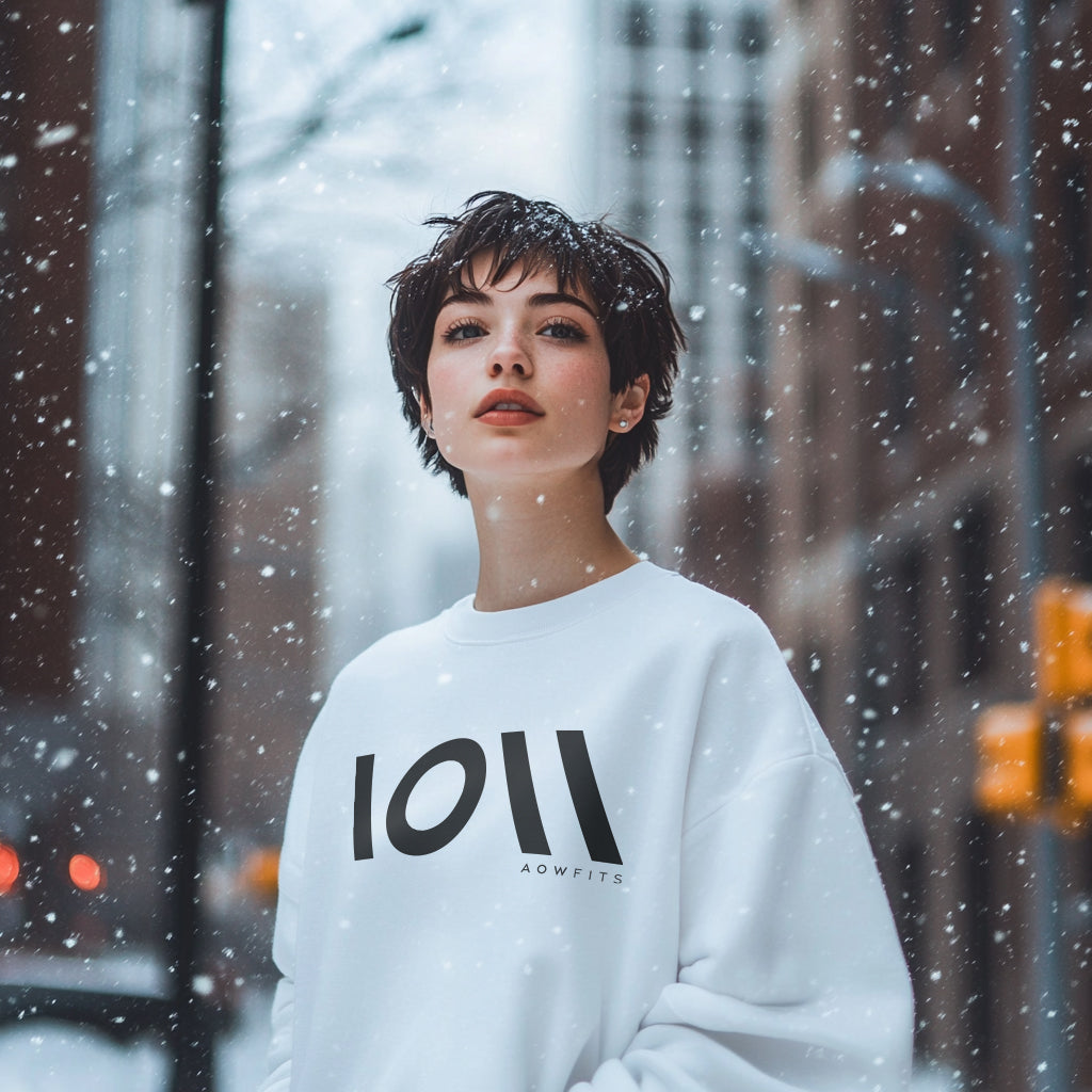 AOW FITS Branded Symbol Sweatshirt - White